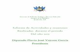 Informe de Actividades y reuniones Realizadas durante el ... · Comisión de Ambiente, Ecología y Recursos Naturales Congreso de la República Guatemala, C.A. Informe de Actividades