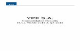 Avance de Resultados 4T 2010 - YPF · increase in production indicates a continued reversal of the downward trend in production recorded in previous years. Crude oil production for