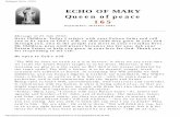 ECHO OF MARY Queen of peace 165 - medjugorje.org · Medjugorje OnLine - ECHO ECHO OF MARY Queen of peace 165 September- October 2002 Message of 25 July 2002: Dear Children, Today
