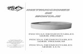 instrucciones promo, premium, lux 15-01-07 PDF/Toi/istruzioni-di-montaggio... · f) Con la tira de PVC, cubra la cabeza de los tornillos (por el interior de la piscina) para proteger