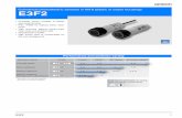 Cylindrical photoelectric sensors in M18 plastic …E3F2_standard...E3F2 1 Cylindrical photoelectric sensors in M18 plastic or brass housings E3F2 • Complete sensor portfolio in