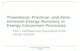 Theoretical, Practical, and Zero- emission Exergy Recovery in … · Theoretical, Practical, and Zero-emission Exergy Recovery in Energy Conversion Processes Part I: Definition and