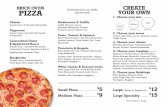 BRICK OVEN CREATE PIZZA - wegmans.com · Small Pizza..... $5 Medium Pizza..... $9 BRICK OVEN PIZZA Cheese Tomato Sauce & Shredded Mozzarella Pepperoni Tomato Sauce, Shredded Mozzarella