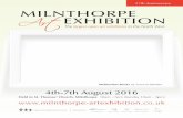 MILNTHORPE 2016... · MILNTHORPE rtEXHIBITION The largest open art exhibition in the North West Wetherlam Rocks by Frances Winder Held in St. Thomas’ Church, Milnthorpe 10am - 7pm