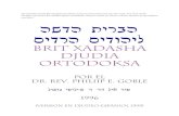 The Orthodox Jewish Brit Chadasha © 1999 by Artists For ... · PEREK ALEF 1 En el primer tratado, oh Teofilos, e hablado de todas las kozas ... PEREK GUIMEL 1 Kefa i Ioxanan subian