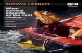 SURVIVA LIFERAFT - Oscar Sierra marine safety equipment ... · SURVIVA LIFERAFT. Introduction CUSTOMER LOYALTY Established in 1920, ... 12 DL 1156 584 92 16 DL 1156 584 106 20 DL