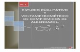 ESTUDIO CUALITATIVO Y VOLTAMPEROMÉTRICO DE …uvadoc.uva.es/bitstream/10324/3493/1/TFM-G147.pdf · elabora comprimidos genéricos de mebendazol, albendazol y metronidazol que ...