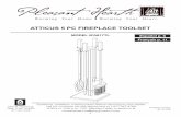 ATTICUS 5 PC FIREPLACE TOOLSET - GHP Group Inc. Manual.pdf · 1 Warming Y our Home . Warming Your Hear t. ATTICUS 5 PC FIREPLACE TOOLSET MODEL #FA617TL Questions, problems, missing