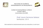 Prof. Laura Carmona Salazar Semestre: 13-IIdepa.fquim.unam.mx/amyd/archivero/Enzimologia_Clinica_22783.pdf · • Enzimas séricas de importancia en el diagnóstico clínico. ESTRUCTURA