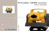 User Guide - produkter.geoteam.dkprodukter.geoteam.dk/Manualer/Trimble 3600/3600_1e.pdf · 1-1 1 Introduction Dear Customer By purchasing a Trimble 3600 series total sta-tion you