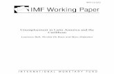 Unemployment in Latin America and the Caribbean · 2 . I. I. NTRODUCTION. What determines the long–run level of unemployment, or natural rate? This paper examines this question