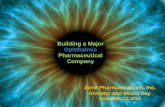 Building a Major Ophthalmic Pharmaceutical Companyfiles.shareholder.com/downloads/AMDA...9328...AAOInvestorDayFinal.pdf · 3 Important Information Any discussion of the potential