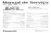 DCS - SET2001 - 003 - MS Manual de Serviçodiagramasde.com/diagramas/otros/Panasonic SC-DK10 DVD Stereo System... · n AMPLIFICADOR Potência total de ... 40W por canal (8 Ω) Potência