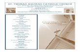 ST. THOMAS AQUINAS CATHOLIC CHURCH - stacojai.orgstacojai.org/sites/ojai/files/uploads/bulletins/august_26_2018.pdf · Jesus criticizes those scribes and Pharisees who place observance
