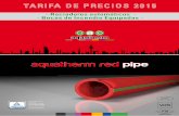 rociadores automáticos - - Bocas de incendio equipadasaquatherm.es/images/laterales/Tarifas_aquatherm_red_2015.pdf · instalación de sistemas húmedos, y serán diseñadas para
