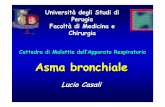 Asma bronchiale 2012 - med.unipg.it Didattico/Malattie Apparato... · Asma da esercizio fisico (E.I.B) - E’ un’ostruzione bronchiale transitoria che si verifica, in genere, entro