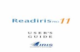 User's manual Readiris - Claro Software · I.R.I.S. detains the copyrights to the Readiris software, the OCR technology, the ICR technology, the bar code reading technology, the linguistic