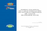 NORMA NACIONAL DE CARACTERIZACIÓN DE … · Bolivia, Ministerio de Salud y Deportes, Unidad de Redes de Servicios de Salud y Calidad. Norma Nacional de Caracterización de Establecimientos