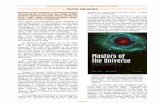 BO O K R E V IEW S - Sonoma State University · BO O K R E V IEW S Masters of the Universe: Conversations with Cosmologists of the Past, by Helge Kragh. (Oxford: Oxford University
