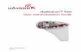 skyBeacon User and Installation Guide UAV-1001421-001 · UAV-1001421-001 8 Rev C 5 TSO and System Information 5.1 Certification This installation manual provides mechanical and electrical