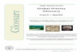 Global History y Glossary English Spanish Glossar · status, veteran status, national origin, race, gender, genetic predisposition or carrier status, or sexual orientation in its