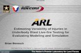 Estimating Variability of Injuries in Underbody Blast Live ... · Estimating Variability of Injuries in Underbody Blast Live ... Expert Opinion B D DRI z Tibia F z ... Estimating
