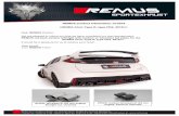 12-2016 HONDA Civic Type R FK2 e - remus.eu · HONDA Civic Type R, type FK2, 2015=> Dear REMUS Partner, We are pleased to inform you that we have completed our next development: REMUS