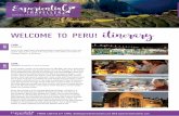 WELCOME TO PERU! itinerary - Amazon Web Servicesimages.notquitenigella.com.s3.amazonaws.com/images/peru... · WELCOME TO PERU! LIMA ... de jora (corn beer chicha) and chicha morada