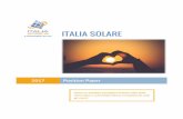 2017 Position Paper ITALIA SOLARE - Domain geparkt · •!Promuovere l’utilizzo di energia solare fotovoltaica per l’alimentazione delle nuove tecnologie (pompe di calore, sistemi