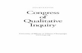 FOURTEENTH Congress of Qualitative Inquiry - icqi.org · The Fourteenth International Congress offers us an opportunity to experiment, take risks, explore new presentational forms,