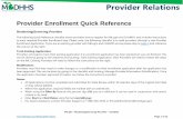 Provider Enrollment Quick Reference - michigan.gov · Provider Enrollment – Rendering/Servicing Provider Return to top Page 3 of 12 Register 1. Open your web browser (e.g. Internet