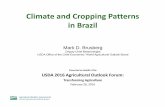 Climate and Cropping Patterns in Brazil - AgEcon Searchageconsearch.umn.edu/bitstream/236613/2/Brusburg.pdf · Climate and Cropping Patterns in Brazil Presented on Behalf of the USDA