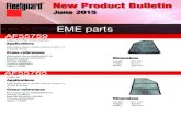 New Product Bulletin - Cummins · New Product Bulletin June 2015 AF55759 AF55765 EME parts Cross-references Mercedes-Benz (A)9608300118 ... CORTECO 80004631 AF55759 CORTECO 80000115