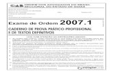 C:TrabalhoKIMOAB GO DISCURSIVAS 28 7 ... - Portal OAB Goiás · UnB/CESPE – OAB/GO – 1 – Exame de Ordem 2007.1 Prova Prático-Profissional Direito Tributário e Direito Processual