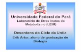 Universidade Federal do Paráufpa.br/eim/documentos/desordens_ciclo_da_ureia.pdf · Erros Inatos do Metabolismo 9São doenças metabólicas hereditárias que resultam na deficiência