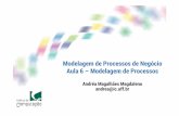 Modelagem de Processos de Negócio Aula 6 –Modelagem de … · 2016-04-22 · Modelagem de Processos de Negócio Aula 6 –Modelagem de Processos Andréa Magalhães Magdaleno andrea@ic.uff.br.