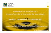 PAINEL SETORIAL DE BIODIESEL - inmetro.gov.br · Atribuições da ANP (Art. 8º) : Inciso I - implementar a política nacional de petróleo e gás natural, com ênfase na • garantia