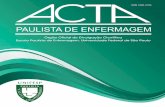Official Organization for Scientific Dissemination of the ... · Facebook:  Twitter: @ActaPaulEnferm Tumblr: actapaulenferm.tumblr.com ... Elaine Leite Rangel Andrade ...