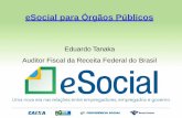 Eduardo Tanaka Auditor Fiscal da Receita Federal do Brasilead.csjt.jus.br/pluginfile.php/61568/mod_page/content/42/O que é o... · eSocial via WebService. Empresa via Certificado