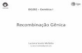 Recombinação Gênica - LGEbg280/BG282_Aula10_Recombinacao.pdf · Recombinação Gênica Luciana Souto Mofatto luciana.mofatto@gmail.com BG282 – Genética I