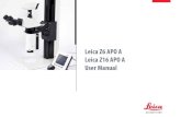 Leica Z6 APO A Leica Z16 APO A User Manual Z16... · Leica Z6 APO A / Z16 APO A User Manual 2 General Instructions Safety Concept Before using your macroscope for the first time,