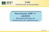 Resolução ANP nº 18/2009 - simepetro.com.brsimepetro.com.br/wp-content/uploads/Palestra_Rubens_Freitas.pdf · Norma : ABNT NBR 17505-1. Resolução ANP nº 18/2009 Instalações.