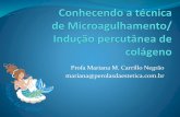Profa Mariana M. Carrillo Negrão mariana@perolasdaestetica.com · Pode responder por crime contra a saúde pública –até 15 anos de pena (artigo 273 e 344 CP) ... Contra-Indicação