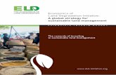 THE ECONOMICS OF LAND DEGRADATION ... - ELD Initiative · THE ECONOMICS OF LAND DEGRADATION Scientific interim report The rewards of investing in sustainable land management Economics