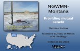 Montana NGWMN Pilot - Advisory Committee on Water Information - NGWMN... · Miocene/ Pliocene sand and gravel aquifers in northern Montana. Glacial regions sand and gravel ... 11/23/2015
