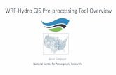 WRF-Hydro GIS Pre-processing Tool Overview · • MAP_PROJ = 1 (Lambert Conformal Conic) • MAP_PROJ = 3 (Mercator) ... Basic workflow for terrain pre-processing of WRF-Hydro routing
