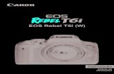 EOS Rebel T6i (W) - images.colombo.com.br · Para saber como utilizar um visualizador de PDF, consulte a ... Quando gravar filmes, utilize um cartão SD de grande capacidade com uma
