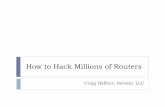 How to Hack Millions of Routers - Formación | Eventos | Aulas · Multiple A Record Attack Better known as DNS load balancing / redundancy Return multiple IP addresses in DNS response