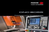 CNC 8055 - Fagor Automation · danificar a forma final da peça e avisará ao operador que a usinagem esta incompleta devido a escolha da ferramenta incorreta. Preparação de peças