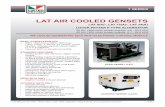 LAt AIR CooLEd GEnSEtS - Construction Equipment from Mead Plant ... · PAGE 1 t SERIES LAt AIR CooLEd GEnSEtS LAt 8(A)*, LAt 15(A)*, LAt 24(A) LIStER pEttER p typE ALtERnAtoR 50 Hz;